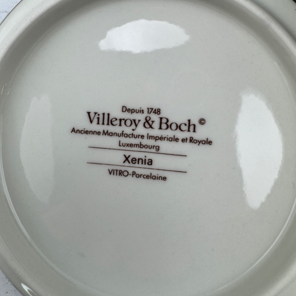 Villeroy & Boch Xenia Black Floral Trinket Box Vitro-Porcelaine Luxembourg - Picture 5 of 8